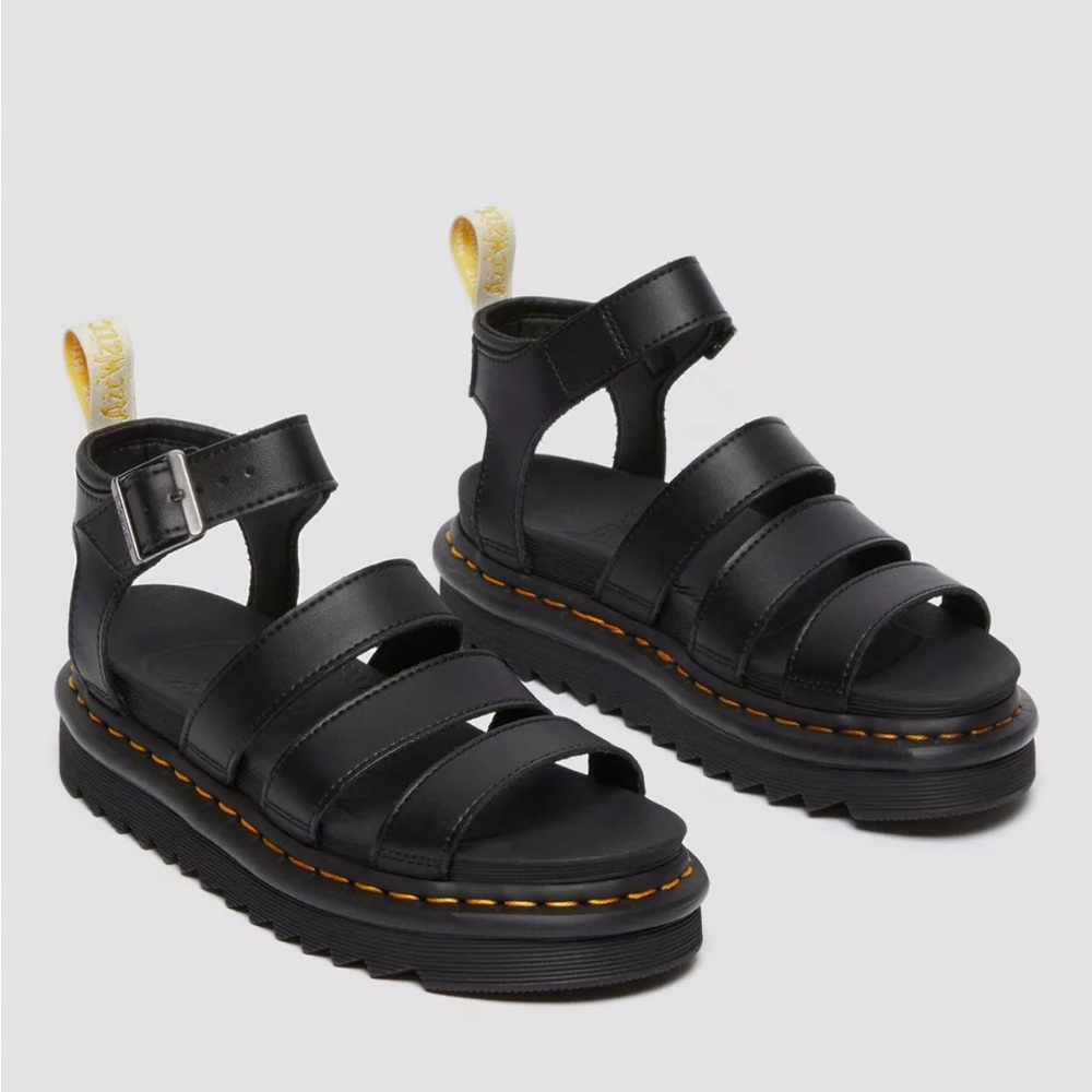 Dr. Martens VEGAN BLAIRE WOMEN'S FELIX GLADIATOR SANDALS-Size 8-Black